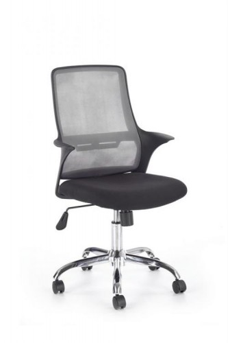 Крісло Halmar AGEN Чорний - Сірий